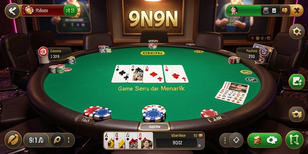 Gameplay seru Poker di 9N9N yang penuh aksi.