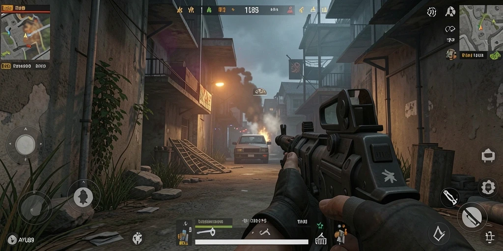 Tampilan gameplay AYU89 yang menampilkan aksi TPS yang seru.