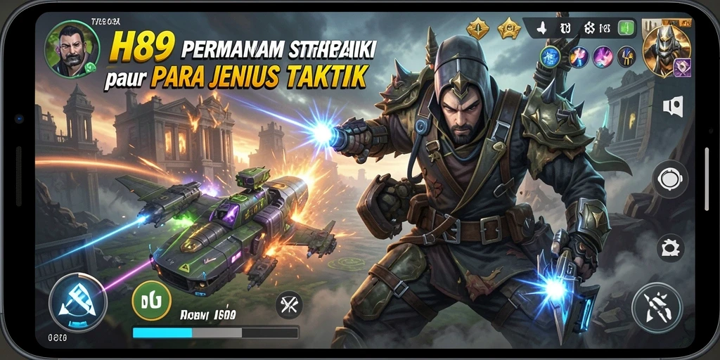 Screenshot gameplay H89 menampilkan taktik dan strategi dalam pertempuran.