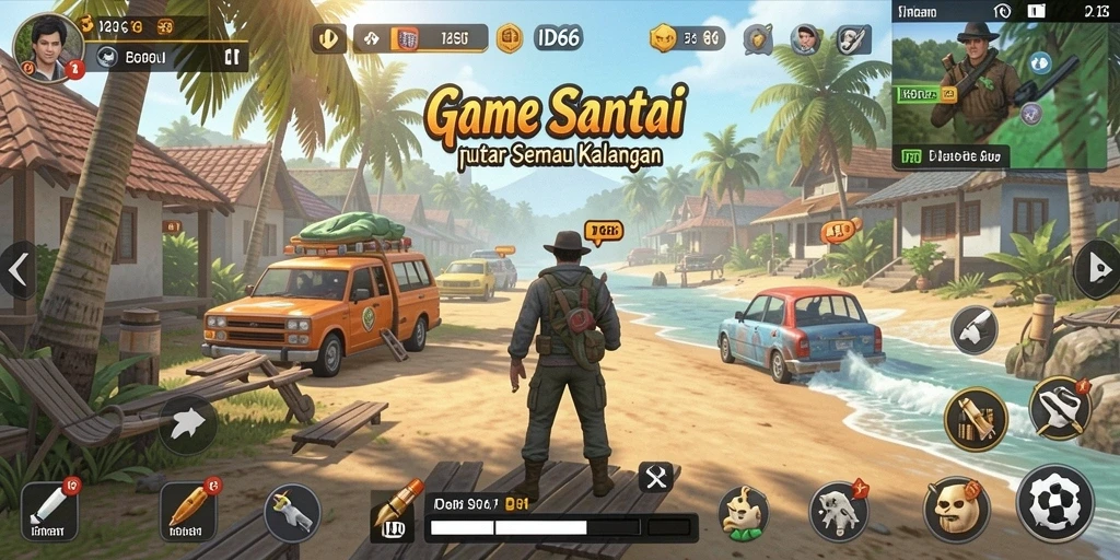 Tampilan menarik gameplay ID66 dengan grafik warna-warni.