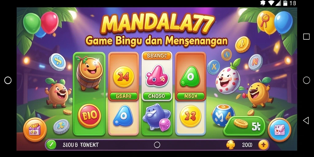 Tampilan gameplay MANDALA77 yang seru dan interaktif.