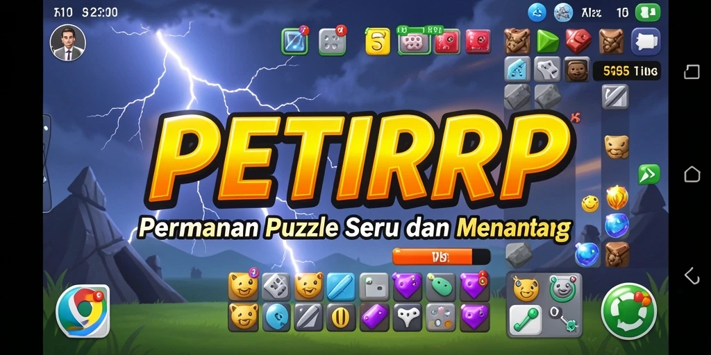 Tampilan screenshot PETIRRP menampilkan gameplay Puzzle yang menarik dan menantang.