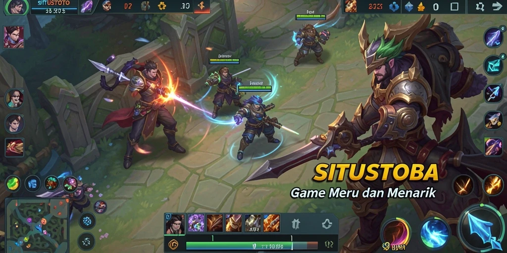 Tampilan gameplay menarik dari SITUSTOTO saat pertarungan tim.