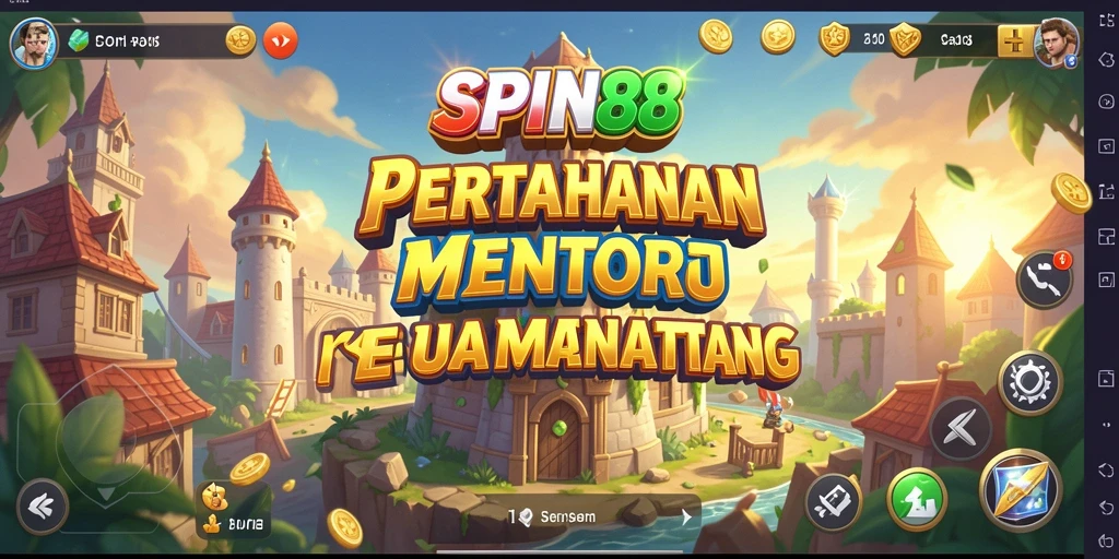 Gameplay seru SPIN88 dengan menara pertahanan yang strategis.
