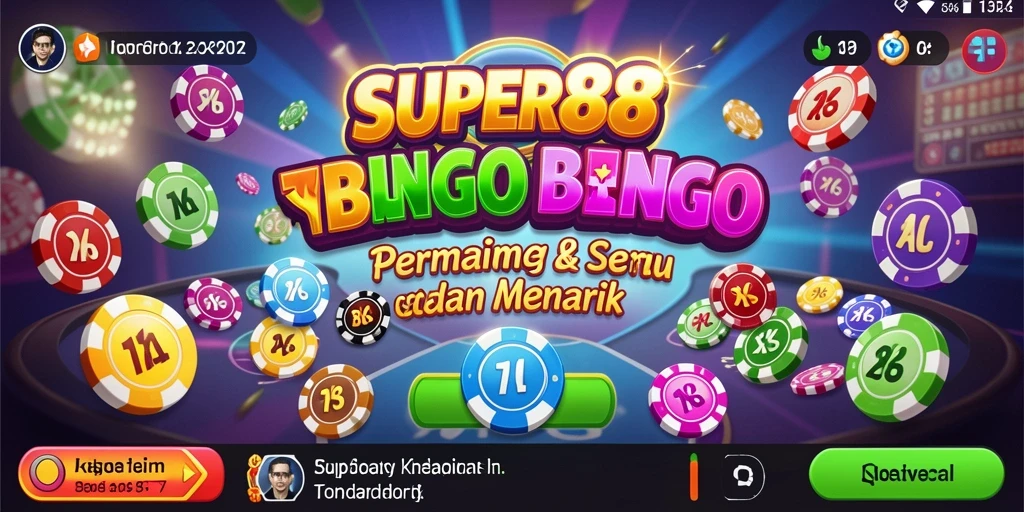 Tampilan gameplay Bingo yang seru dan interaktif di SUPER88.