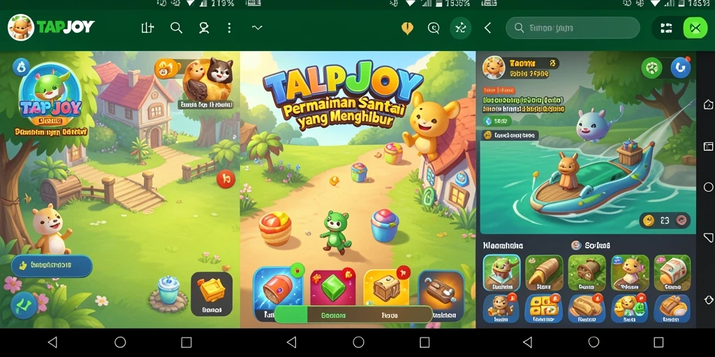 Screenshot TAPJOY menampilkan gameplay yang seru dan menarik.