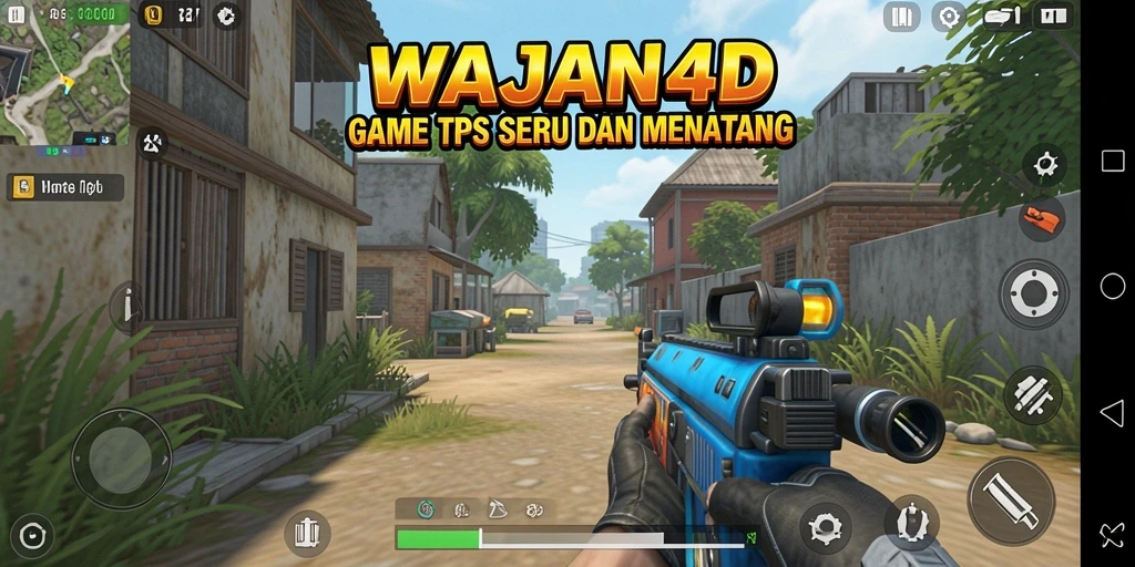 Tangkapan layar gameplay WAJAN4D yang menampilkan pertempuran TPS seru.